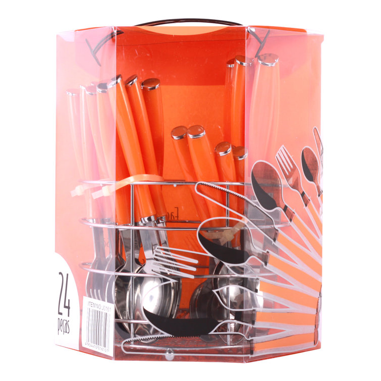 Pal Homegoods Stainless Steel Flatware Set Service for 6 & Reviews Wayfair